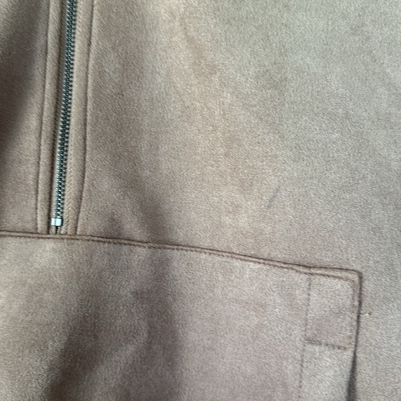 Tahari Taupe Half-Zip Jacket Small - Picture 3 of 6